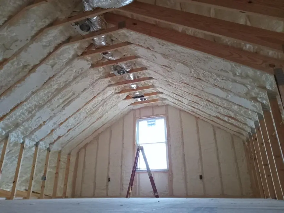 Spray foam roofing application for Crawl Space Insulation project in Fox Point